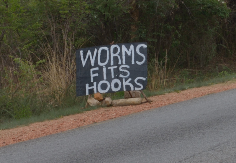 50m further down the road. Not really sure what this means.