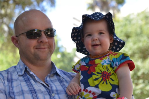 Lee and his daughter Scarlett